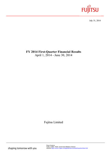 Thumbnail Fujitsu Financial Statement 2014-q1