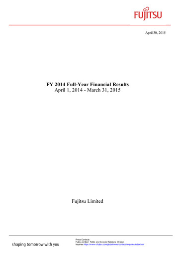 Thumbnail Fujitsu Financial Statement 2014