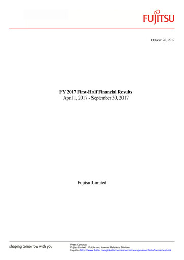Thumbnail Fujitsu Financial Statement 2017-h1