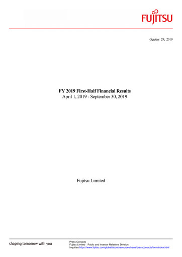 Thumbnail Fujitsu Financial Statement 2019-h1