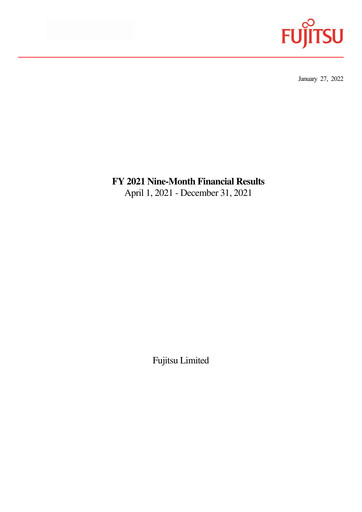 Thumbnail Fujitsu Financial Statement 2021-9m