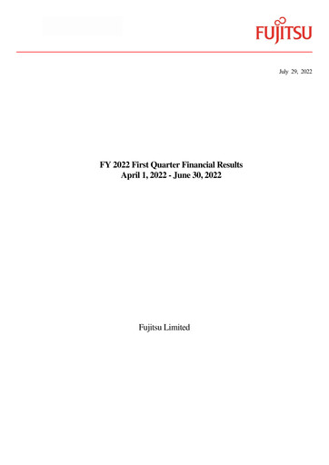 Thumbnail Fujitsu Financial Statement 2022-q1