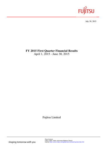 Thumbnail Fujitsu Quarterly Report 2015-q1
