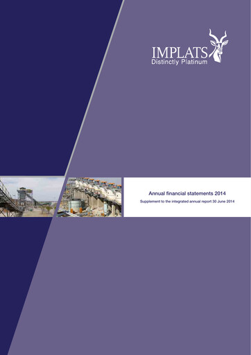 Thumbnail Impala Platinum Financial Statement 2014