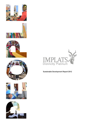 Vorschaubild Impala Platinum Nachhaltigkeitsbericht 2012