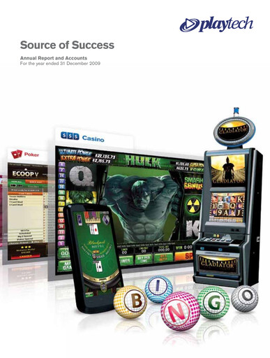 Thumbnail Playtech Annual Report 2009