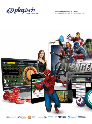 Thumbnail Playtech Annual Report 2012