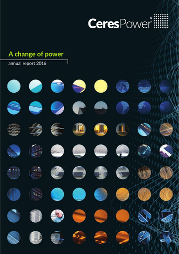 Thumbnail Ceres Power Annual Report 2016