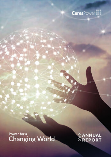 Thumbnail Ceres Power Annual Report 2019
