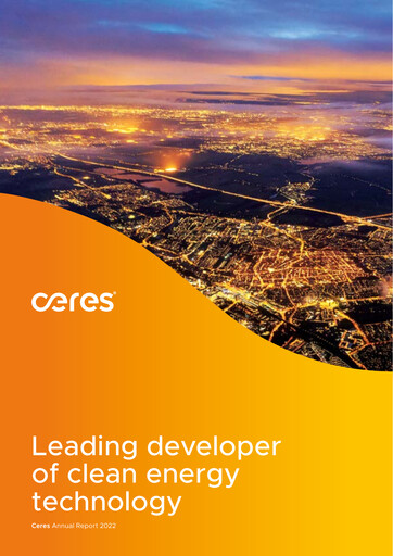 Thumbnail Ceres Power Annual Report 2022