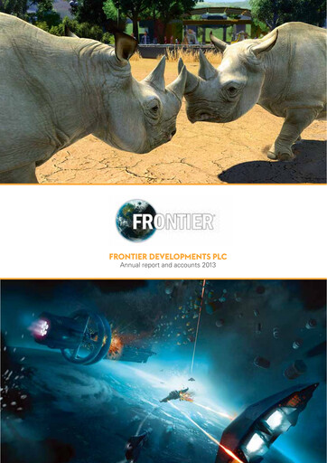 Thumbnail Frontier Developments Annual Report 2013