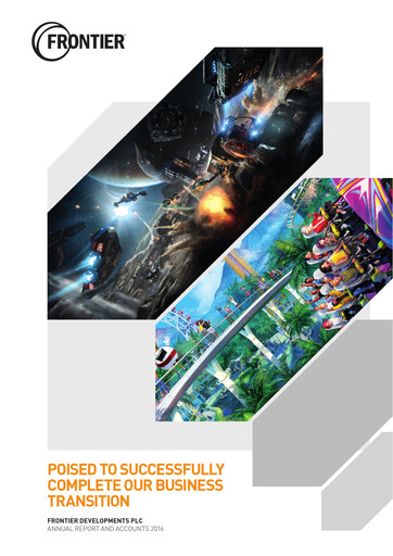 Thumbnail Frontier Developments Annual Report 2016