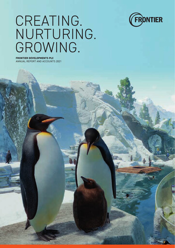 Thumbnail Frontier Developments Annual Report 2021