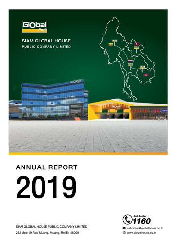 Thumbnail Siam Global House Annual Report 2019