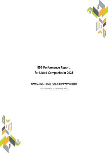 Thumbnail Siam Global House ESG Report 2025