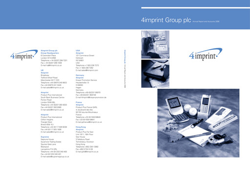 Thumbnail 4imprint Group Annual Report 2006