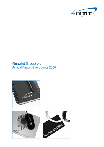 Thumbnail 4imprint Group Annual Report 2008