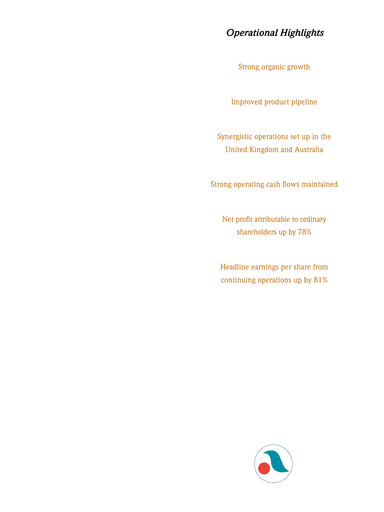 Vorschaubild Aspen Pharmacare Jahresbericht 2001