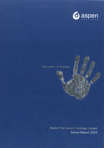 Vorschaubild Aspen Pharmacare Jahresbericht 2003