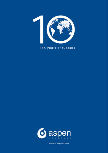 Vorschaubild Aspen Pharmacare Jahresbericht 2008