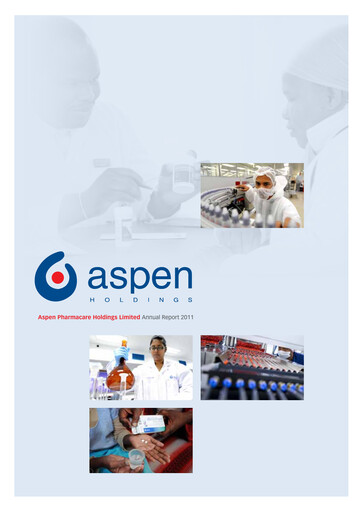 Vorschaubild Aspen Pharmacare Jahresbericht 2011