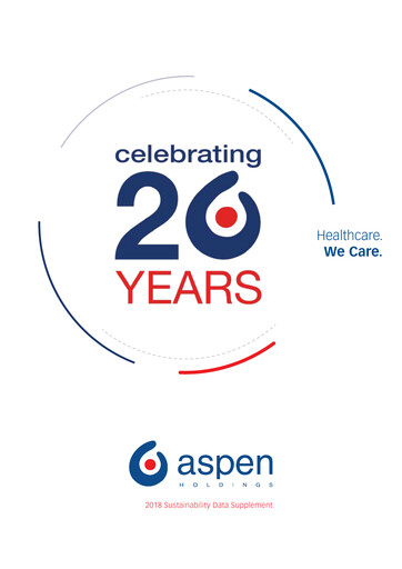 Vorschaubild Aspen Pharmacare Nachhaltigkeitsbericht 2018