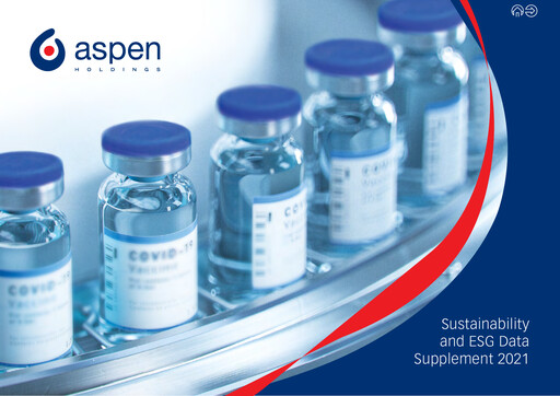 Vorschaubild Aspen Pharmacare Nachhaltigkeitsbericht 2021