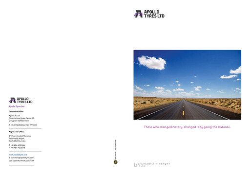 Thumbnail Apollo Tyres Sustainability Report 2022-2023