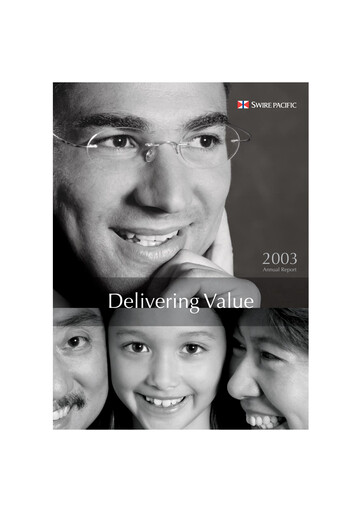 Thumbnail Swire Pacific Annual Report 2003