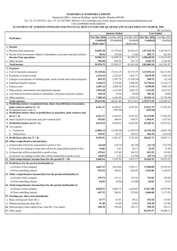 Thumbnail Mahindra & Mahindra Quarterly Report 2026-q4