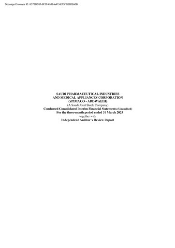 Miniature SPIMACO (Saudi Pharmaceutical Industries and Medical Appliances Corporation) Rapport trimestriel 2025-q1