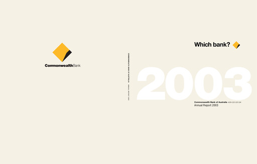 Thumbnail Commonwealth Bank Annual Report 2003