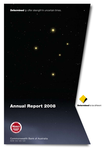 Thumbnail Commonwealth Bank Annual Report 2008