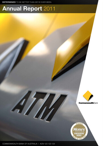 Thumbnail Commonwealth Bank Annual Report 2011