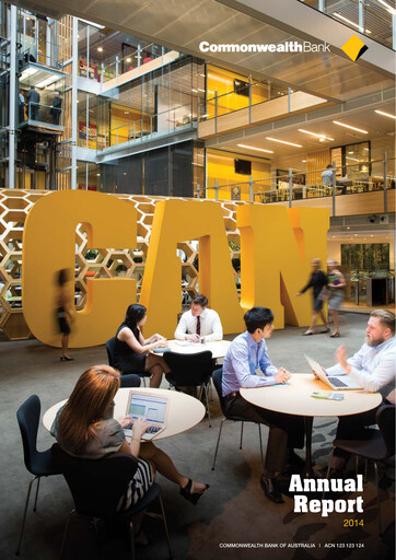 Thumbnail Commonwealth Bank Annual Report 2014