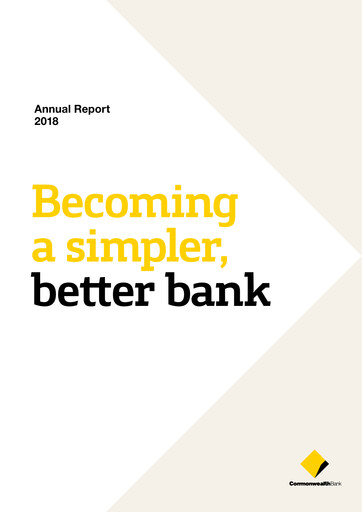 Thumbnail Commonwealth Bank Annual Report 2018