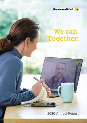 Thumbnail Commonwealth Bank Annual Report 2020