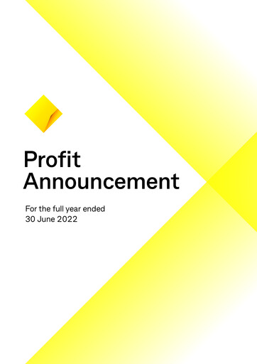 Thumbnail Commonwealth Bank Financial Report 2022