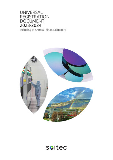 Miniature Soitec Document d'enregistrement universel 2023-2024