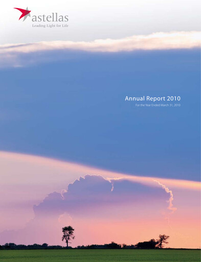 Thumbnail Astellas Pharma Annual Report 2010