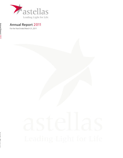 Thumbnail Astellas Pharma Annual Report 2011
