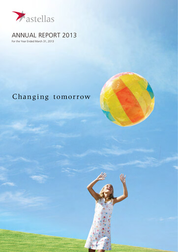 Thumbnail Astellas Pharma Annual Report 2013