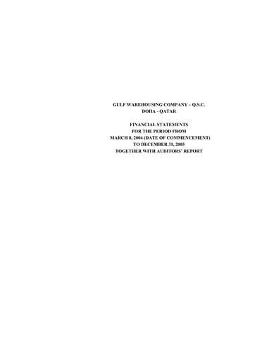 Thumbnail Gulf Warehousing Company Financial Statement 2005