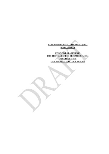 Thumbnail Gulf Warehousing Company Financial Statement 2006