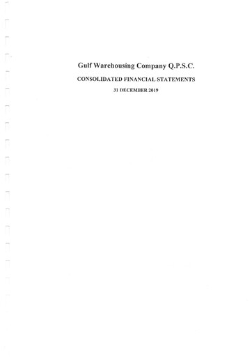 Thumbnail Gulf Warehousing Company Financial Statement 2019