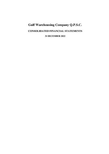 Thumbnail Gulf Warehousing Company Financial Statement 2022