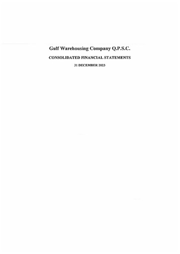 Thumbnail Gulf Warehousing Company Financial Statement 2023