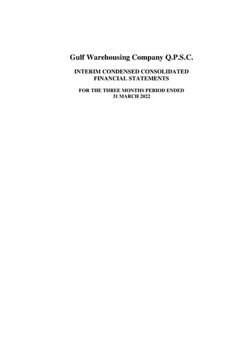 Thumbnail Gulf Warehousing Company Quarterly Report 2022-q1
