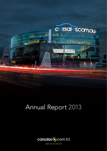 Thumbnail CAR Group (Carsales) Annual Report 2013