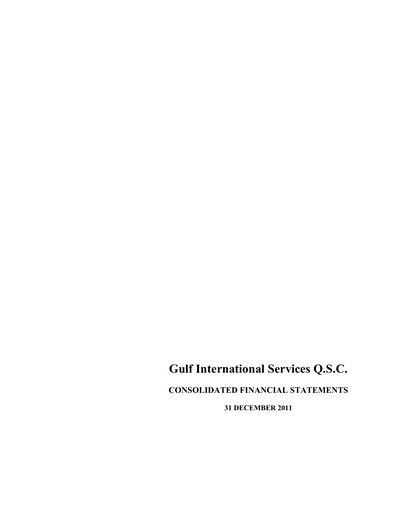 Thumbnail Gulf International Services Financial Statement 2011
